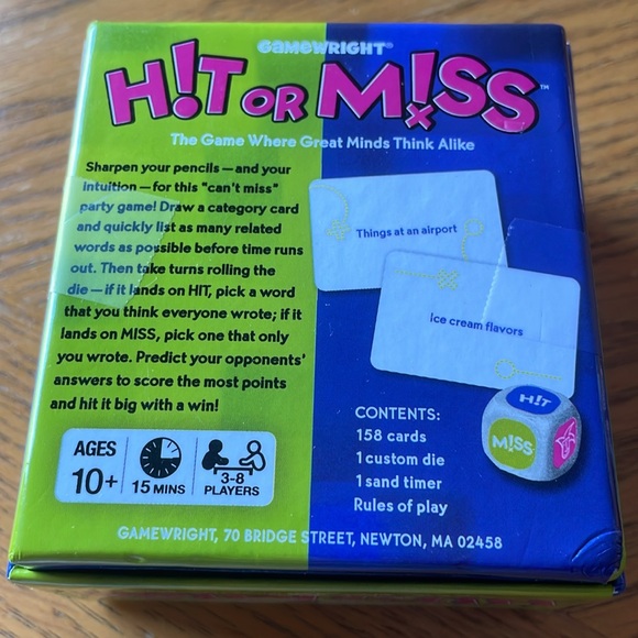 Hit or Miss The Game Where Great Minds Think Alike - Picture 2 of 2